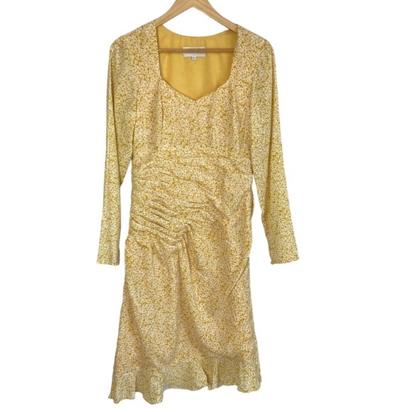 Mikael Aghal Midi Dress in Yellow - Picture 2 of 12
